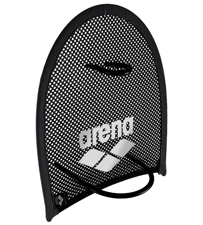 ARENA Flex Swim Paddles (Black/Silver (55))